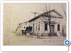 Medford - Bank And Store on Main Street 1906