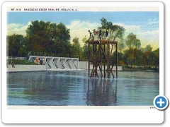 Mount Holly - The swimming area at the Rancocas Creek Dam 