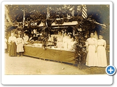 Flemington - A booth at the Flemington Fair - 1908