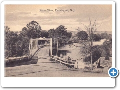 Flemington - A view of a creek and the bridge over it
