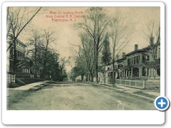 Flemington - Main Street looking North from the Railroad Station - 1909
