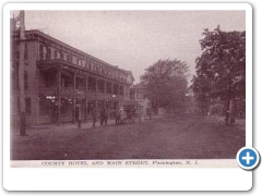 Flemington - Main Street and County Hotel - 1908