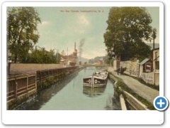 Lambertville - Boat on the Canal - 1909