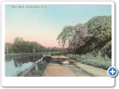 Lambertville - Along River Road - c 1910