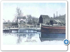 Lambertville - Canal outlet locks - 1909