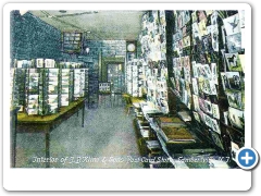 Lambertville - The interior of the Kline Post Card Shop - 1907