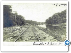 Lambertville - A stretch of the Pemmsylvania Railroad near town - 1906