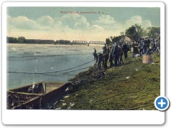 Lambertville - Shad Fishihg on the Delaware River - c 1910