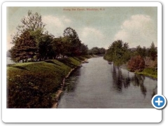 Stockton - A view of the D and R Canal - 1907