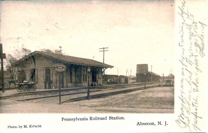 Absecon - Train Station - Kirscht - c 1910