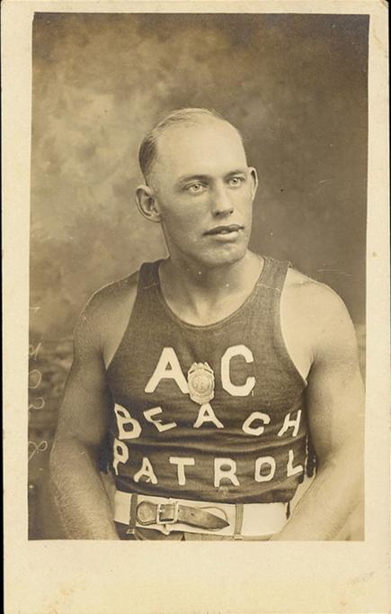 Atlantic City - A member of the Beach Patrol - 1908