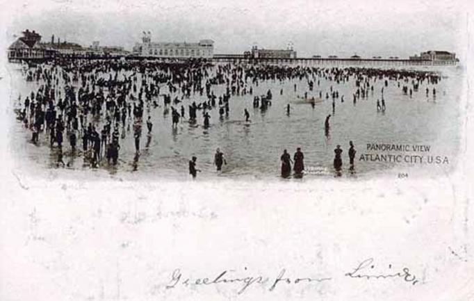 Atlantic City - Beachfront panorama - 1906