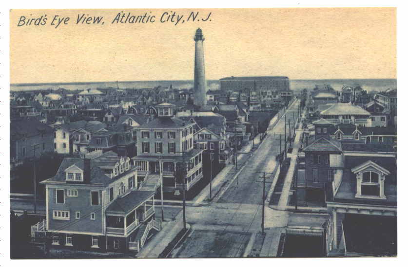 Atlantic City - Birds eye view of part of AC