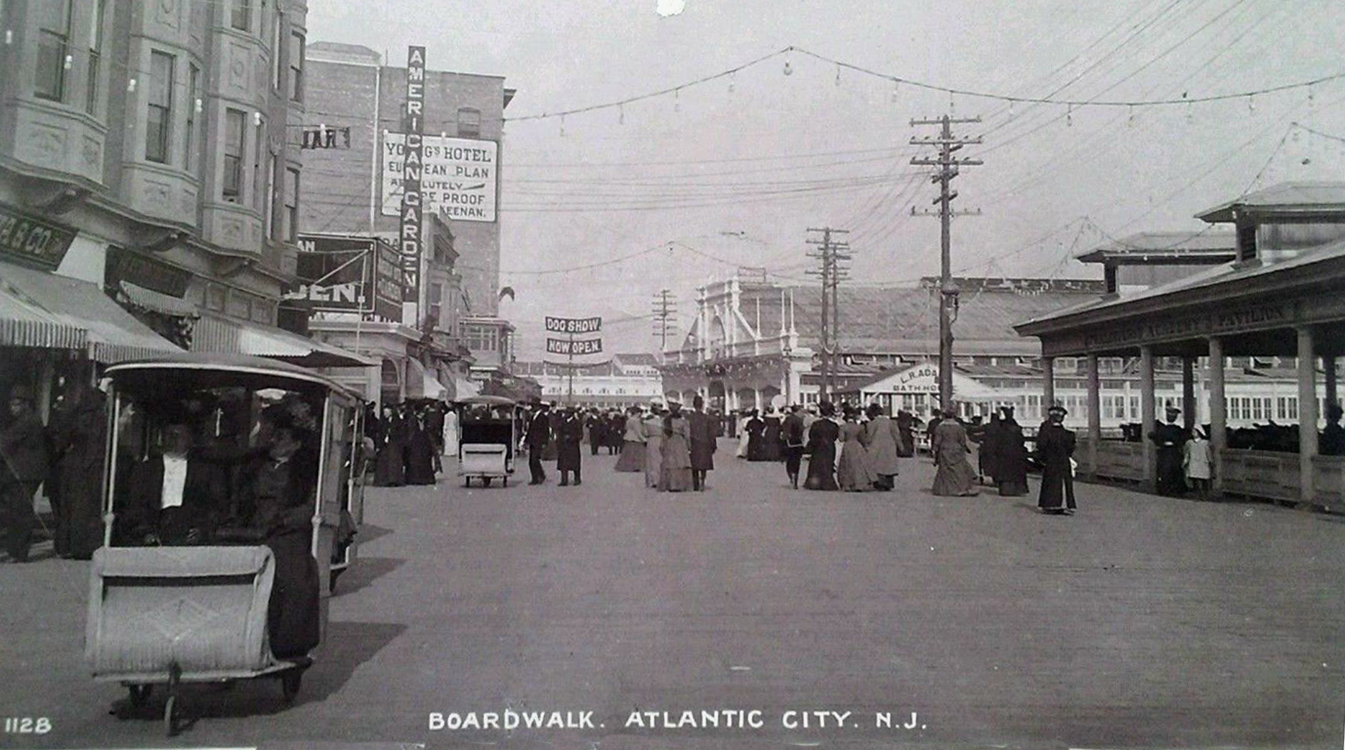 Atlantic City - Boardwalk scene - 1908