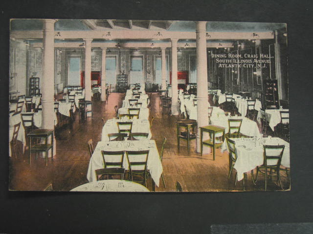 Atlantic City - Craig Hall Dining Room - c 1910-10s