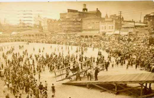 Atlantic City - Curtis plane on beach - 11 July 1910