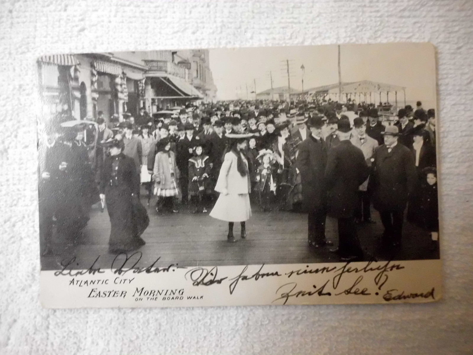 Atlantic City - Easter Morning on the Board Walk - 1906