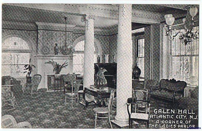 Atlantic City - Galen Hall - LadiesSalon - c 1910