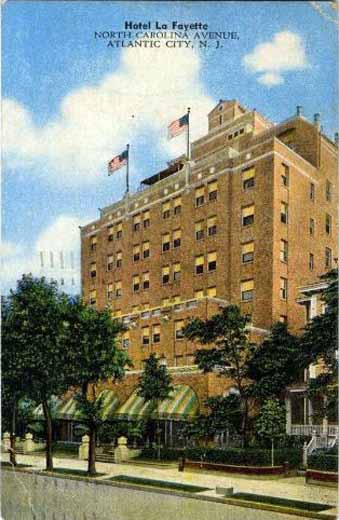 Atlantic City - Hotel Lafayette - 1920s or so
