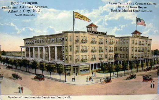 Atlantic City - Hotel Lexington - At Paciific and Arkansas Avenues - 1914