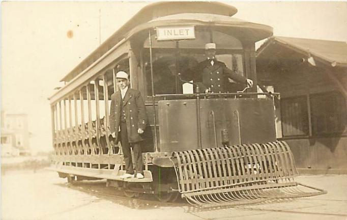 Atlantic City - Inlet Trolley - c 1910