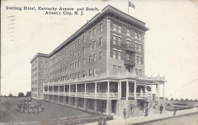 Atlantic City - Kentucky Ave and beach - c 1910