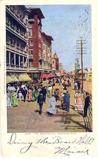 Atlantic City - On the Boardwalk - 1910
