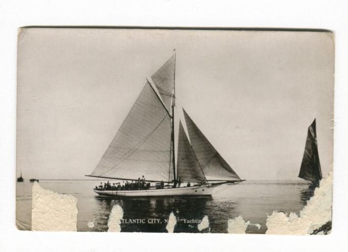 Atlantic City - Sail Boat - 1912