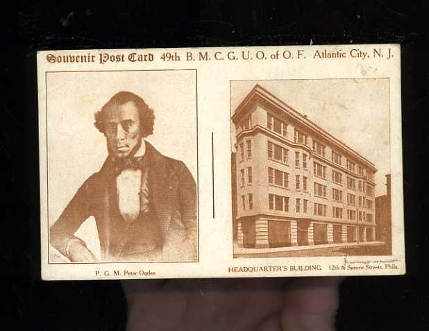 Atlantic City - Souveneer card of Black mens convention - 1910