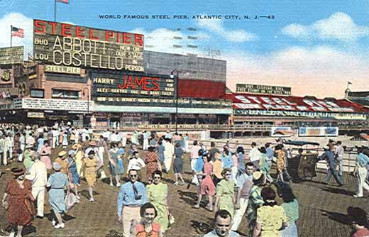 Atlantic City - Steel City - Steel Pier - 1943
