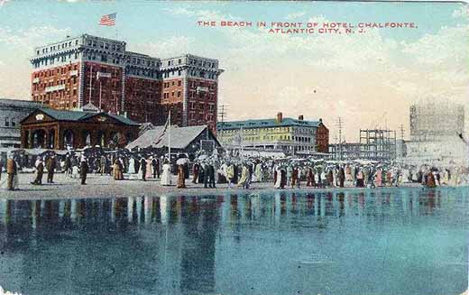 Atlantic City - The Chalfonte Hotel and beach front