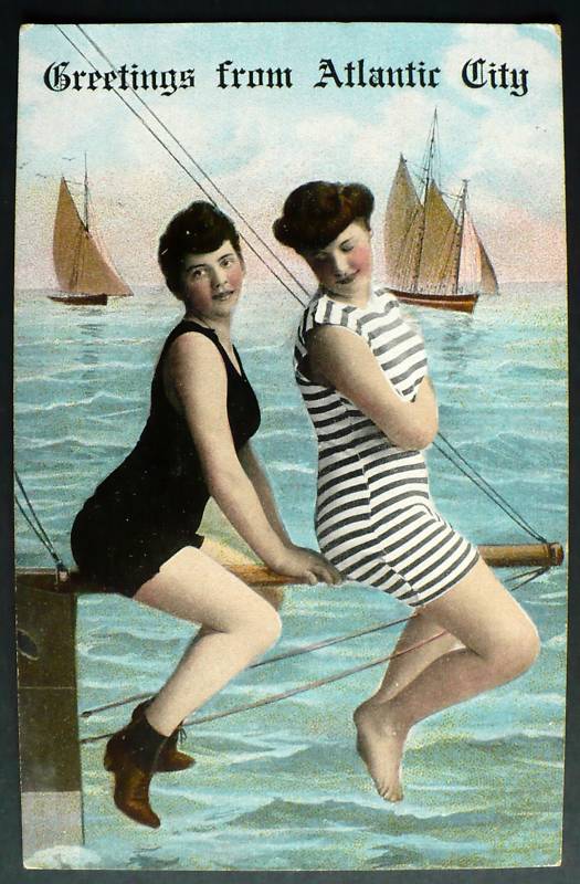 Atlantic City - Two Bathing Beauties - 1907