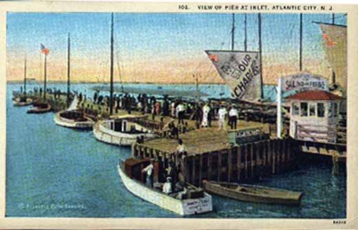 Atlantic City - View of Pier at the Inlet - 1930s or so