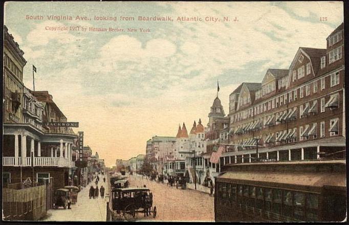 Atlantic City - View of Virginia Avenue - c 1910