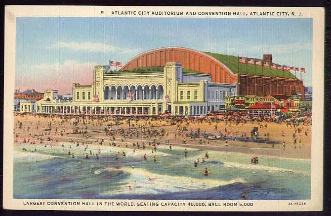 Atlantic City - View of convention Hall