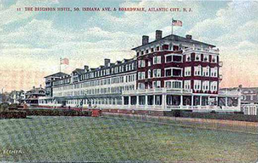Atlantic City - View of the Brighton Hotel - c 1910