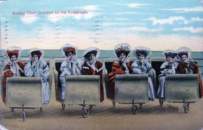 Atlantic City - Women in Rolling Chairs - 1910