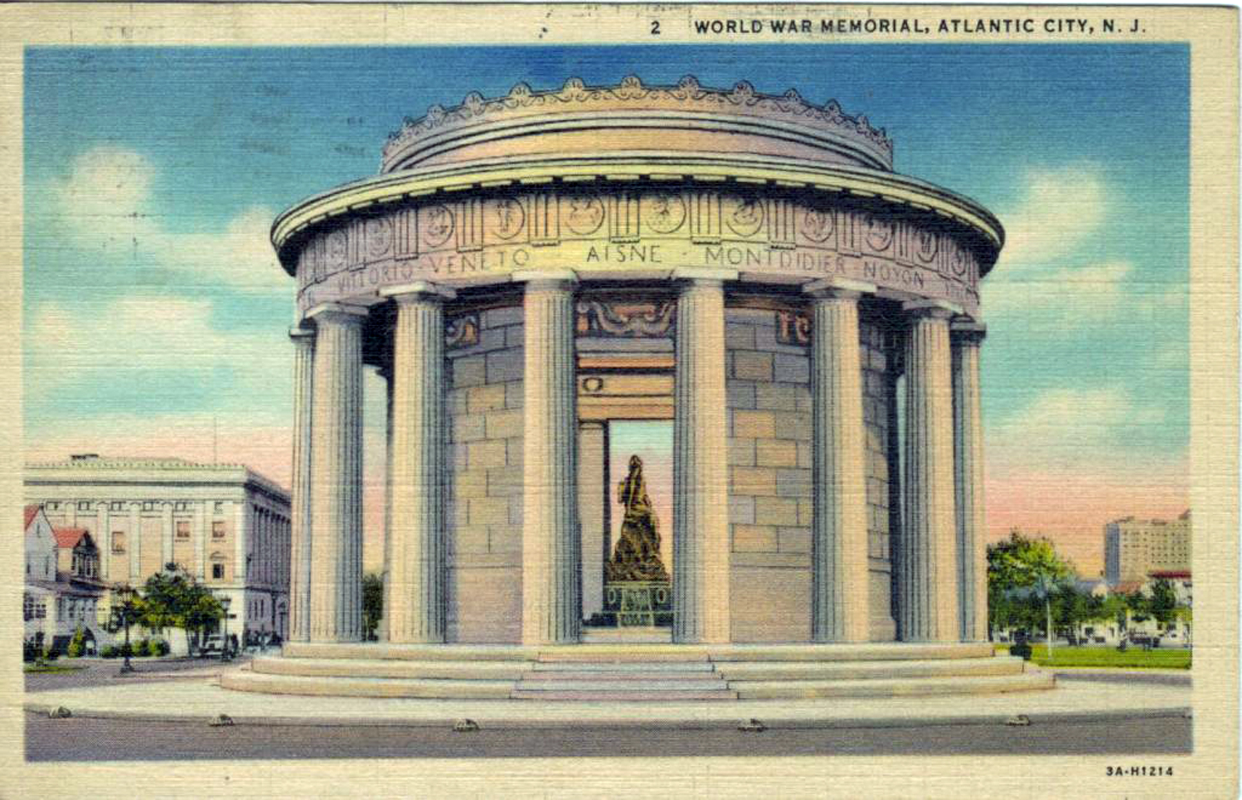 Atlantic City - World War I Memorial - 1938