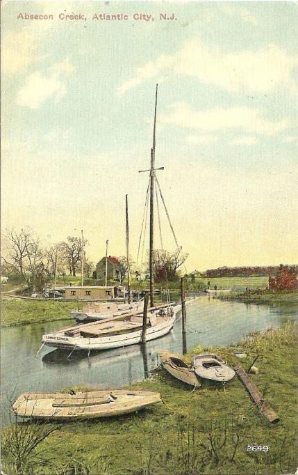 Atlantic City Vicinity - Boats on Absecon Creek