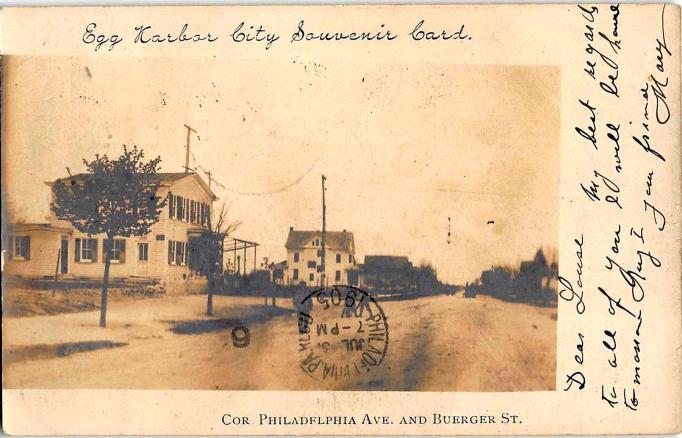 Egg Harbor City = Corner of Atlantic Avenue and Buerger Street - 1906
