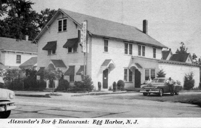 Egg Harbor City - Alexanders Bar and Restaurant - c 1950 - EHC