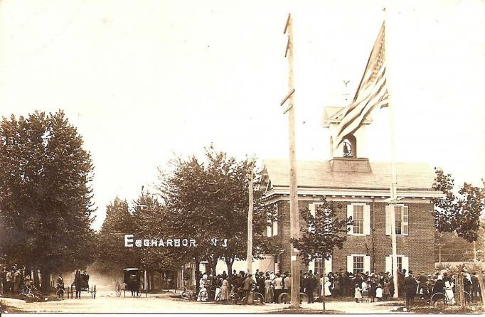 Egg Harbor City - Town Hall and Lincoln Park - c 1910