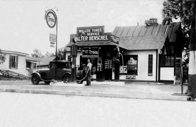 Egg Harbor City - Walter Henschel and his Service Station - c 1925 - EHC