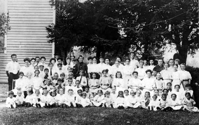 Eggarbor City - The Moravian SWunday School - c 1900 - EHCHS