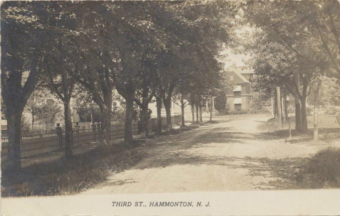 Hammonton - View of Third Street - c 1910
