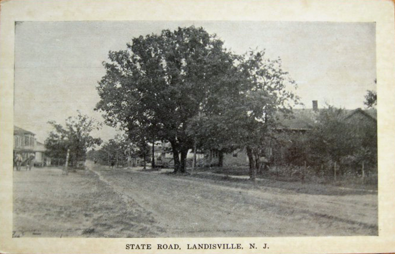 Landisville - State Road through town - 1915
