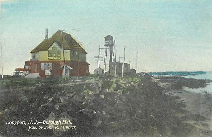 Longport - Borough Hall amd water Tower - c 1910