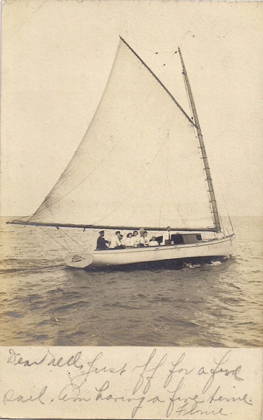 Longport - The Sailboat Naida - c 1910