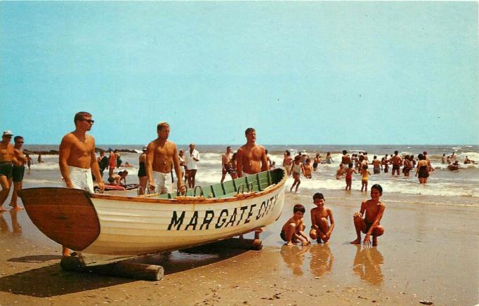 Margate - Life Saving Crew on alert and bathers
