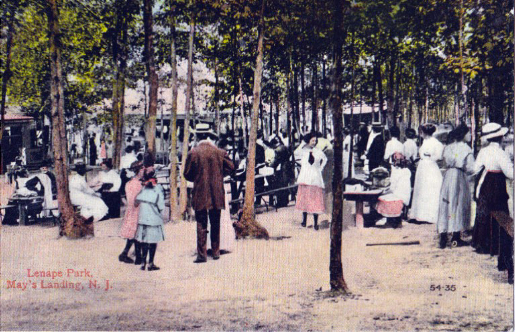 Mays Landing - Folks at Lenape Park - 1914